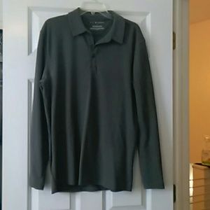 Mens gray semi dressy shirt, Lrg